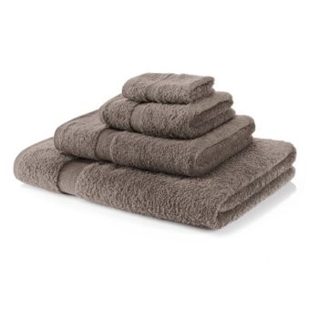 600 GSM Truffle Towel Bale 12 Piece – 4 Face Cloths, 4 Hand Towels, 2 Bath Towels, 2 Bath Sheets