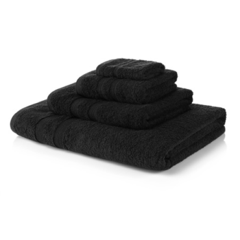 500 GSM Black Towel Bale 4 Piece – 2 Hand Towels, 2 Bath Towels