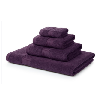 500 GSM Purple Towel Bale 4 Piece – 2 Hand Towels, 2 Bath Towels