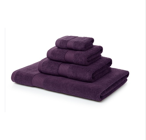 500 GSM Purple Towel Bale 4 Piece – 2 Hand Towels, 2 Bath Towels
