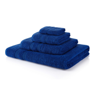 500 GSM Royal Blue Towel Bale 12 Piece – 4 Face Cloths, 4 Hand Towels, 2 Bath Towels, 2 Bath Sheets