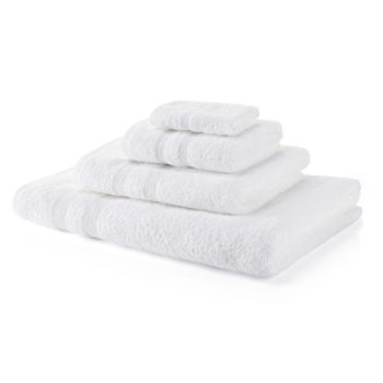 500 GSM White Towel Bale 6 Piece – 2 Face Cloths, 2 Hand Towels, 1 Bath Towel, 1 Bath Sheet