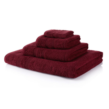 500 GSM Wine Towel Bale 4 Piece – 2 Hand Towels, 2 Bath Towels