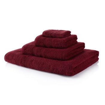 500 GSM Wine Towel Bale 5 Piece – 2 Face Cloths, 1 Hand Towel, 1 Bath Towel, 1 Bath Sheet