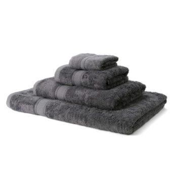 600 GSM Charcoal Grey Bamboo Towel Bale 9 Piece – 4 Face Cloths, 2 Hand Towels, 2 Bath Towels, 1 Bath Sheet
