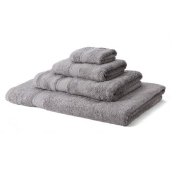 600 GSM Silver Bamboo Towel Bale 6 Piece – 2 Face Cloths, 2 Hand Towels, 2 Bath Sheets