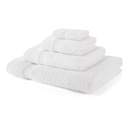600 GSM White Towel Bale 5 Piece – 2 Face Cloths, 1 Hand Towel, 1 Bath Towel, 1 Bath Sheet
