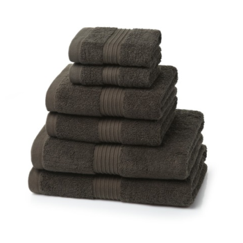700 GSM Chocolate Brown Towel Bale 6 Piece – 4 Hand Towels, 2 Bath Towels