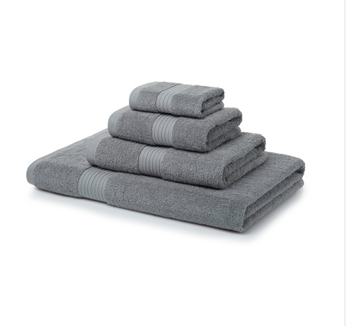 700 GSM Silver Towel Bale 5 Piece – 2 Face Cloths, 1 Hand Towel, 1 Bath Towel, 1 Bath Sheet